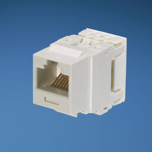 Panduit NK688MWH Snap In Connector, NetKey, Cat 6, Component Rated, White Panduit NK688MWH