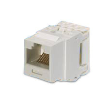 Panduit NKP5E88MIW Punchdown Jack Module, CAT5e, 8-Position, Off White Panduit NKP5E88MIW