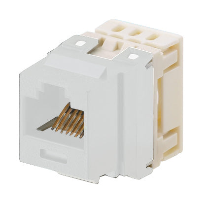 Panduit NKP5E88MWH Punchdown Jack Module, CAT5e, 8-Position, White Panduit NKP5E88MWH