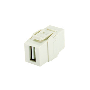 Panduit NKUSBAAWH NetKey® USB 2.0 female A to female A coupler module. Panduit NKUSBAAWH