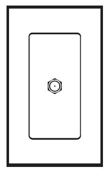Lutron NT-CJ-GR Nova T Cable Tv Jack Gray Lutron NT-CJ-GR