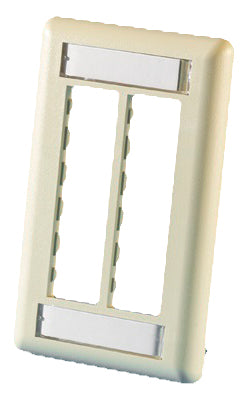 Ortronics OR-40300545-13 Wallplate 6-Port 1-Gang Ivory Ortronics OR-40300545-13