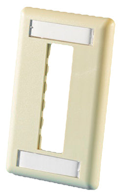 Ortronics OR-40300547-13 Wallplate 3-Port 1-Gang Ivory Ortronics OR-40300547-13