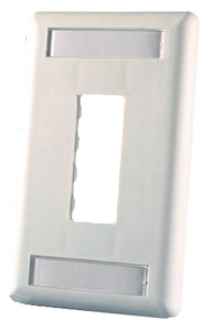 Ortronics OR-40300548 Multimedia Outlet, TracJack, 2 Port, 1 Gang, Wallplate, Fog White Ortronics OR-40300548
