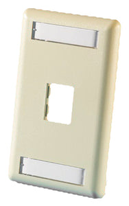 Ortronics OR-40300549-13 Wallplate 1-Port 1-Gang Ivory Ortronics OR-40300549-13