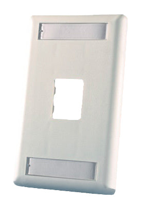 Ortronics OR-40300549-88 Wallplate 1-Port 1-Gang Fog White Ortronics OR-40300549-88