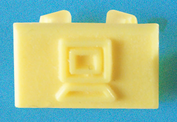 Ortronics OR-40324200 Colored Snap-In Icon ( Data ), Package Of 100, Lt Yellow Ortronics OR-40324200