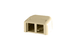 Ortronics OR-404TJ2-13 Ivory TracJack Surface Mount Housing 2-Port Ortronics OR-404TJ2-13