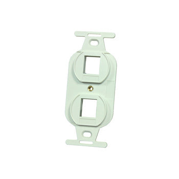 Ortronics OR-KS106S2 106 Frame, Keystone, 2 Hole, Fog White Ortronics OR-KS106S2