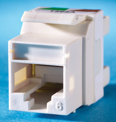 Ortronics OR-KS6A-45 CAT6 KEYSTONE JACK INDIVIDUAL BAG,GREEN Ortronics OR-KS6A-45