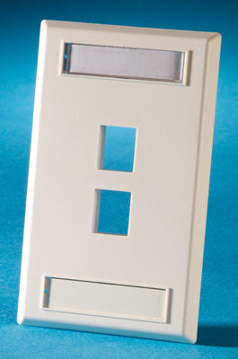 Ortronics OR-KSFP2-88 FP KEYSTONE 2HOLE SG PC DESIG WHITE Ortronics OR-KSFP2-88