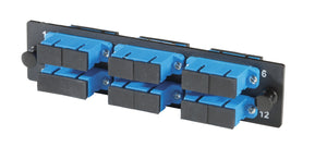 Ortronics OR-OFP-SCD12AC Adapter Plate, 6-SC Duplex, 12 Fibers, Singlemode, Ceramic Sleeve Ortronics OR-OFP-SCD12AC