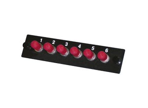 Ortronics OR-OFP-STS06NB Adapter Plate, 6 Fibers, Black Ortronics OR-OFP-STS06NB