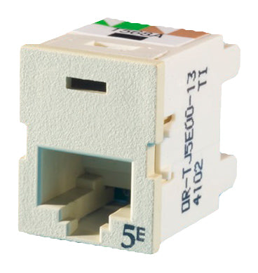 Ortronics OR-TJ5E00-13 Ivory Category 5e Snap in Connector, TracJack Ortronics OR-TJ5E00-13