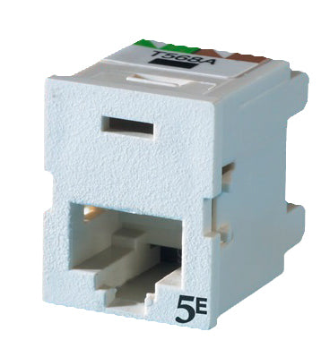 Ortronics OR-TJ5E00 Fog White Category 5e Snap in Connector, TracJack Ortronics OR-TJ5E00