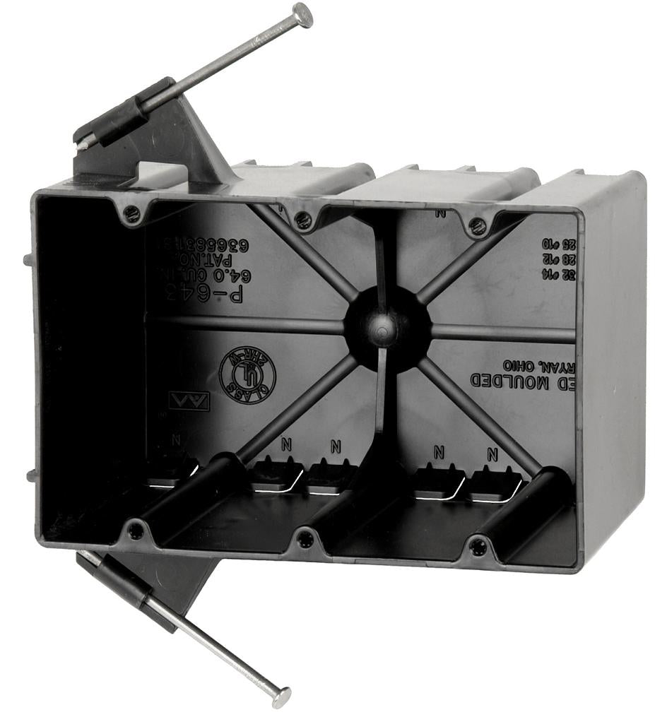 Allied Moulded P-643 Three Gang Electrical Box Allied Moulded P-643