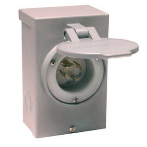 Reliance Controls PB20 Power Inlet, 20A, 120/240VAC, NEMA L14-20, Recessed Inlet, NEMA 3R Reliance Controls PB20