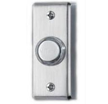 Broan PB69LSN Pushbutton,Nutone,1 IN W X 2-3/4 IN HT,PB BTN,SURF,Finish: Satin,Nickel Broan PB69LSN