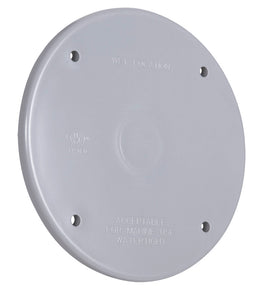 Hubbell-TayMac PBC300GY Weatherproof Cover, 4" Round, Type: Blank, Non-Metallic Hubbell-TayMac PBC300GY