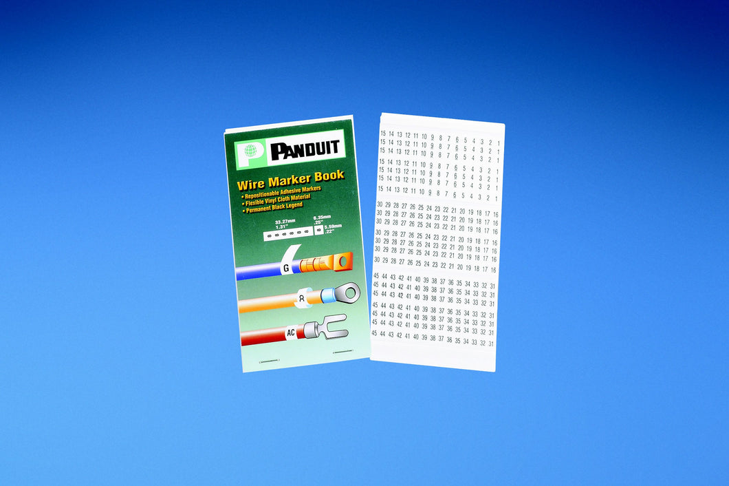 Panduit PCMB-5 Pre-Printed WM Book, Vinyl Cloth, .22
