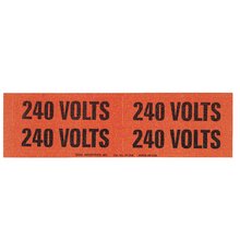 Panduit PCV-240BY Voltage Marker, Vinyl, 240V Panduit PCV-240BY