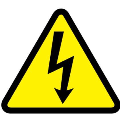 Panduit PESW-C-1Y ISO Label, Vinyl,'Electrical Shock symbo Panduit PESW-C-1Y