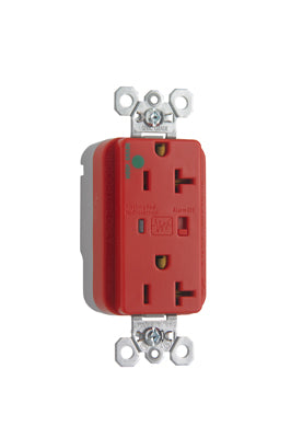 Pass & Seymour PT8300-REDSP PT HG SPD RECP 20A/125V ALARM RED Pass & Seymour PT8300-REDSP