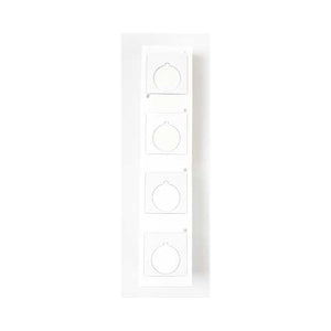 Brady PTLEP-169-593 Raised Panel Push Button Label, 1.8" x 1.8", White Brady PTLEP-169-593