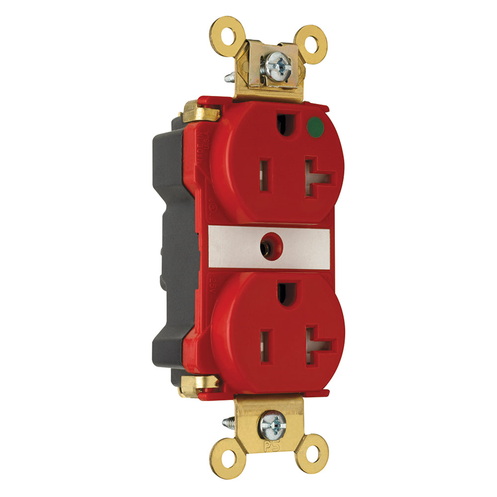 Pass & Seymour PTTR63-HRED TAMPER RESIST HG 20A/125V RED Pass & Seymour PTTR63-HRED