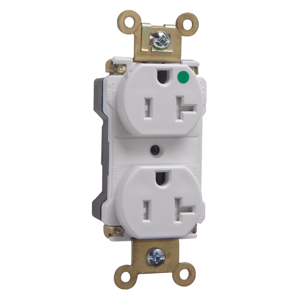 Pass & Seymour PTTR63-HW TAMPER RESISTANT HG EHD 20A/125V WH Pass & Seymour PTTR63-HW