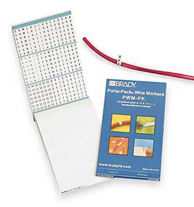 Brady PWM-PK-12 Wire Marker Booklet Brady PWM-PK-12