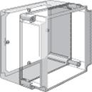nVent Hoffman Q1313PE Panel fits 130x130mm nVent Hoffman Q1313PE