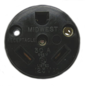 Midwest R32U 30A, 2P, 125V, RV Receptacle, NEMA TT-30R Midwest R32U