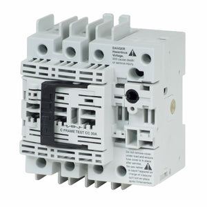 Eaton R4H3030FJ Fused Disconnect, Rotary, 30A, 600VAC, Class J, 3P, Panel Mount Eaton R4H3030FJ