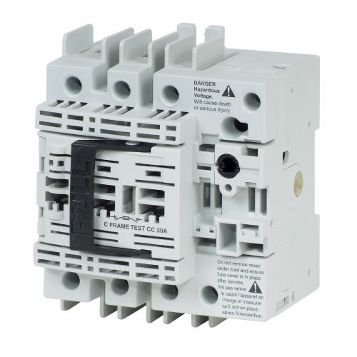 Eaton R4H3030FJ Fused Disconnect, Rotary, 30A, 600VAC, Class J, 3P, Panel Mount Eaton R4H3030FJ