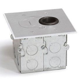 Lew RCFB-1-A ALUMINUM SINGLE GANG RECESSED FLOOR BOX Lew RCFB-1-A