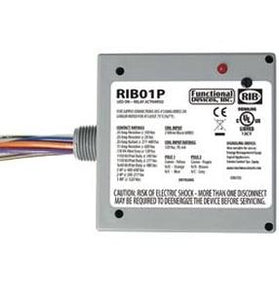 Functional Devices RIB01P Relay, Power Control, 20A, DPDT, 120VAC Coil, Enclosed, NEMA 1 Functional Devices RIB01P