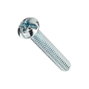 Dottie RMC10242 Machine Screw, 10-24 x 2, Steel, Round Head, Slotted/Phillips Dottie RMC10242