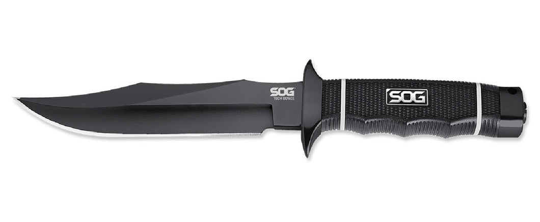SOG Specialty Knives S10BK Tech Bowie - Black Tini Modern Sog Bowie Knife SOG Specialty Knives S10BK