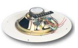 Bogen S86T725PG8WVR Ceiling Speaker, 4 - 1/8 Watt, 25/70V AC, 8" Diameter, Off White Bogen S86T725PG8WVR
