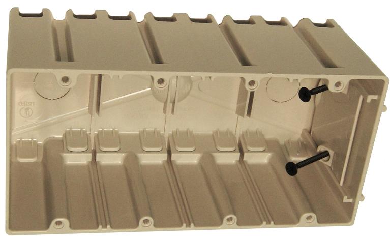Allied Moulded SB-4 Four Gang Adjustable Electrical Box Allied Moulded SB-4