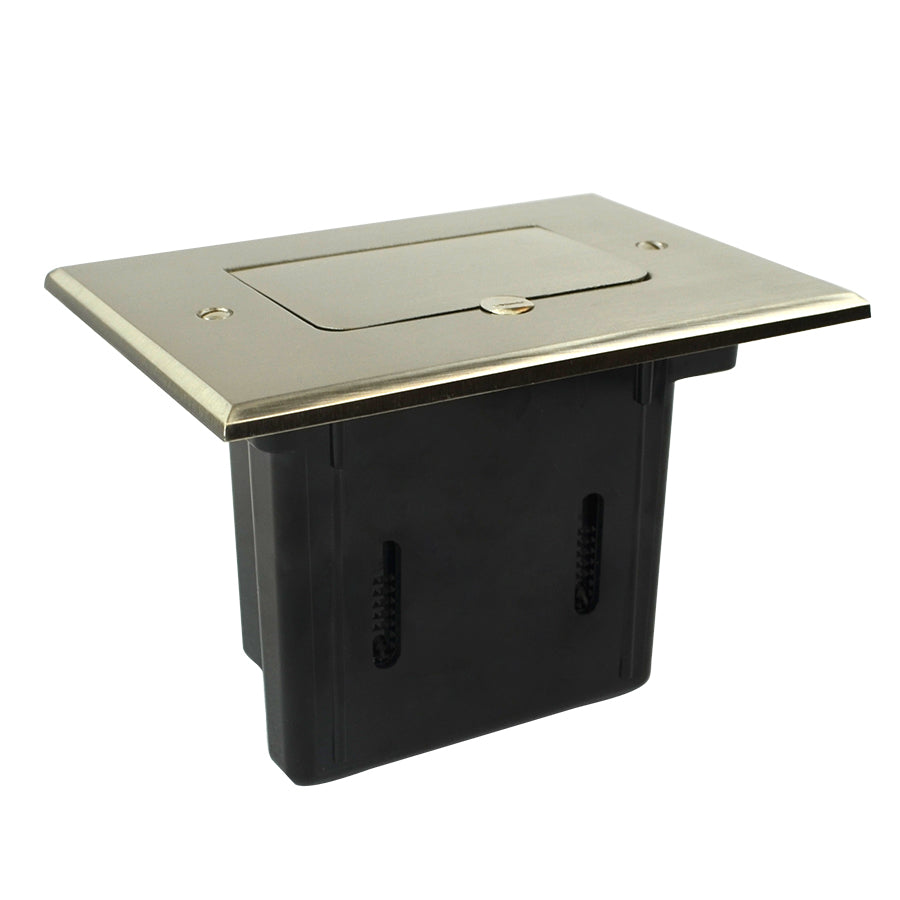 Allied Moulded SBFB-1N Adjustable Single Gang Rectangular Floor Box Allied Moulded SBFB-1N