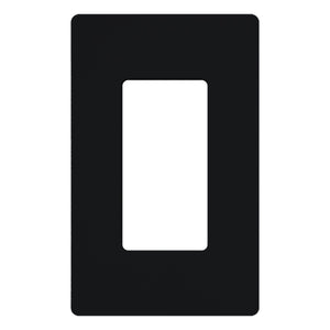 Lutron SC-1-MN Dimmer/Fan Control Wallplate, 1-Gang, Satin Series, Midnight Finish Lutron SC-1-MN