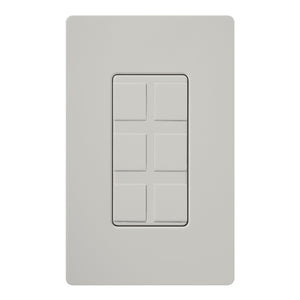 Lutron SC-6PF-PD Wallplate Insert, 6-Port, Multimedia, Palladium Lutron SC-6PF-PD
