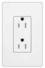 Lutron SCRS-15-TR-ST Tamper Resistant Receptacle, 15A, 125V, Stone Lutron SCRS-15-TR-ST
