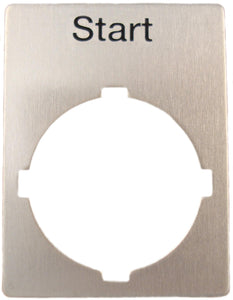 ABB SK 615 550-44 22mm Legend Plate, Start, Modular ABB SK 615 550-44