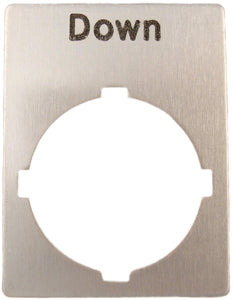 ABB SK 615 552-14 22mm Legend Plate, Down, Modular ABB SK 615 552-14