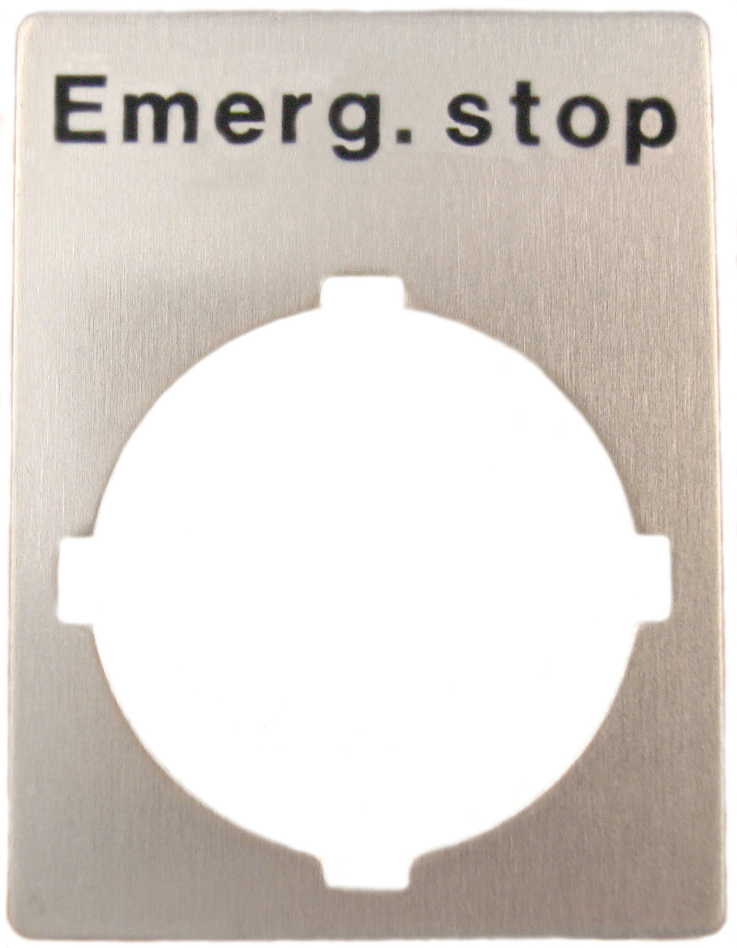 ABB SK 615 552-15 22mm Legend Plate, Emergency Stop, Modular ABB SK 615 552-15