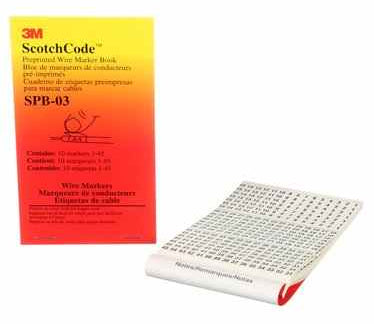 3M SPB-03 Wire Marker Booklet 3M SPB-03
