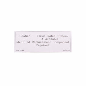 Eaton SRL C-h Srl Rated Caution Label Eaton SRL